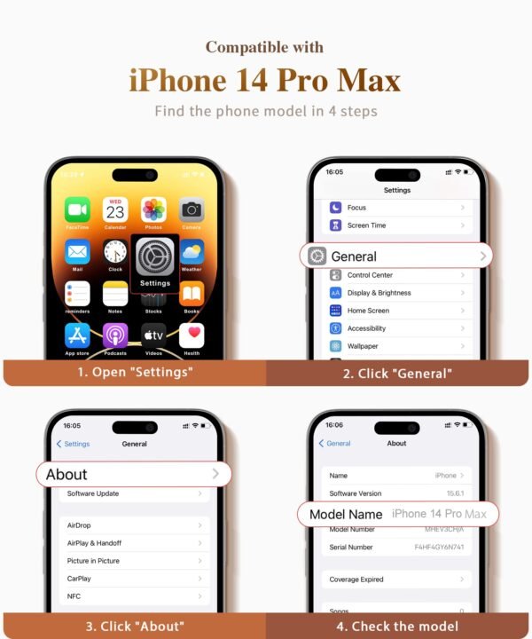 Sand Brown iPhone 14 Pro Max